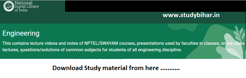 Engineering Study Material