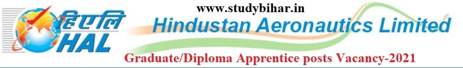 Apply - Graduate/Diploma Apprentice Posts in HAL, Last Date-25/02/2021.
