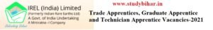 Apply - Trade Apprentices, Graduate Apprentice and Technician Apprentice Vacancies in IREL (India) Limited