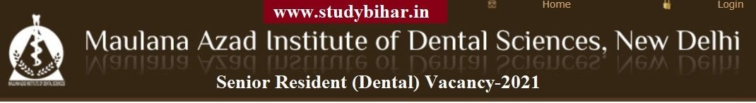 Apply for Senior Resident (Dental) Vacancy-2021, Last Date-20/02/2021. Apply for Senior Resident (Dental) Vacancy-2021, Last Date-20/02/2021.