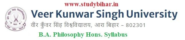 Download the B.A. Philosophy Hons. Syllabus of Veer Kunwar Singh University, Ara-Bihar