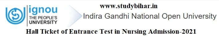 Downlaod Hall Ticket for Nursing Admission Test-2021, Last Date- 11/04/2021.