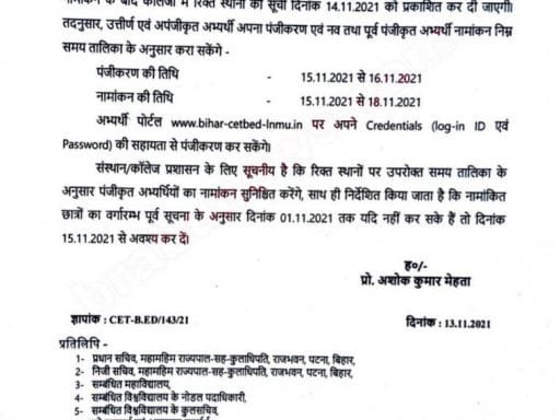 BIHAR CET LNMU ADMISSION SPOT 2021