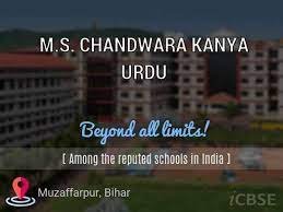 M.S. CHANDWARA KANYA URDU MOQARRI