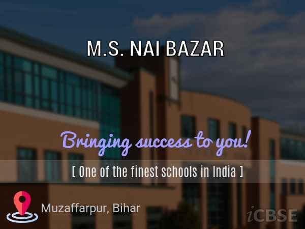 M.S. NAI BAZAR UDISE