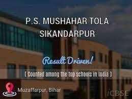 P.S. MUSHAHAR TOLA SIKANDARPUR UDISE