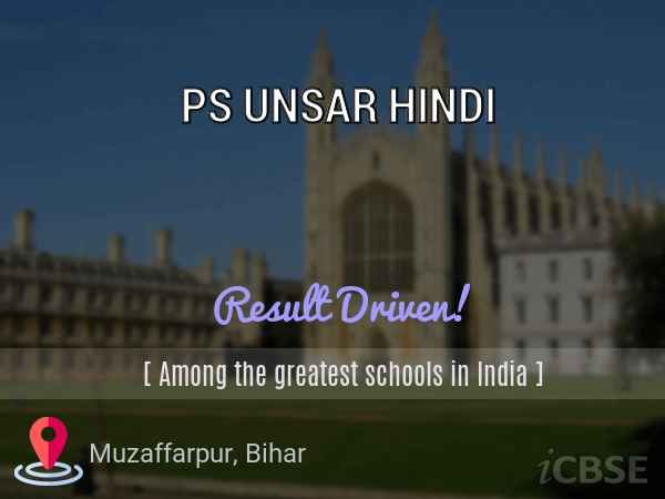 PS UNSAR HINDI
