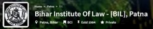 BIL Patna-Bihar Institute of Law