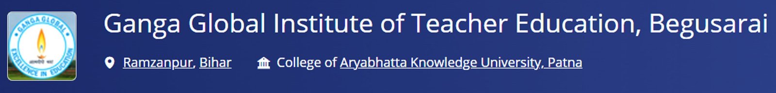 Ganga Global Institute of Teacher Education, Begusarai