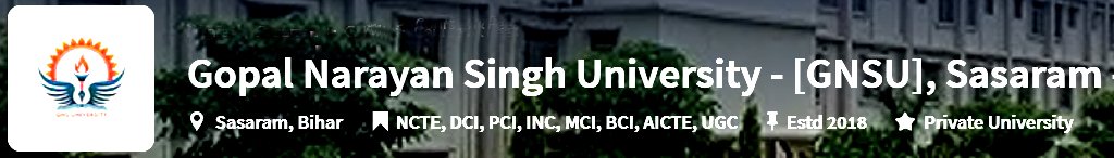 Gopal Narayan Singh University, Rohtas