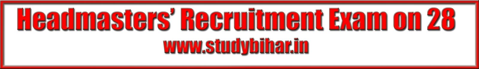 Headmasters' Recruitment Exam