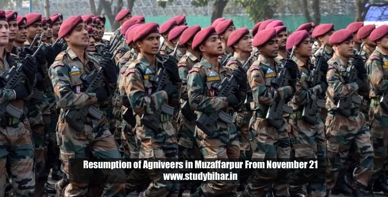 Resumption of Agniveers in Muzaffarpur