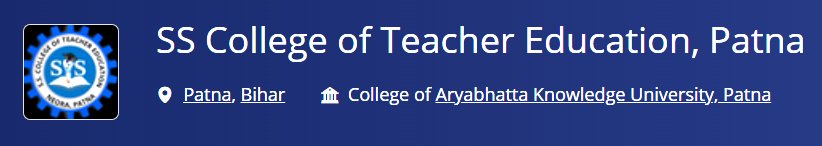 S. S. College Of Teacher Education, Patna