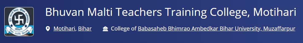 Bhuwan Malti Teachers Trainig College, Motihari