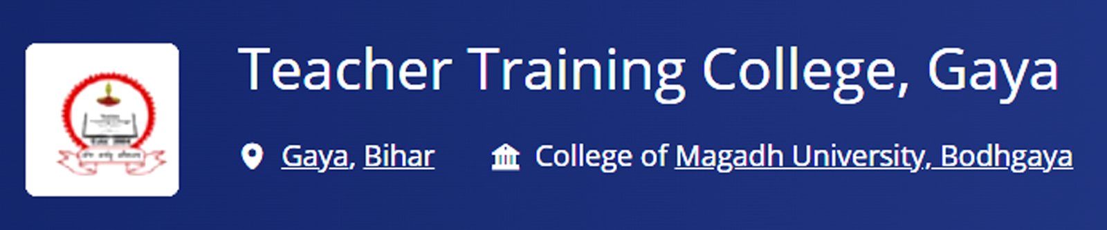 Teachers Training College, Industrial Area, Gaya